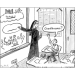 Dibujo para colorear Colegio De Monjas Dibujo De Una Monjita Dando Clases De Religion A Sus Alumnos Para Pintar Y Colorear