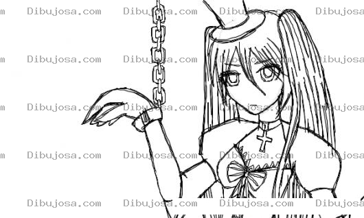Dibujo para colorear Dibujo De Princesa Encadenada Para Pintar Y Colorear