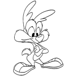 Dibujo para colorear Coyotio Dibujo Del Coyote Del Correcaminos Cuando Era Chiquito Para Pintar Y Colorear A Coyotebebe