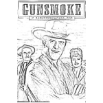 Dibujo para colorear Gunsmoke Serie Online Coloring Page Para Colorear Al Vaquero Gun Smoke Humo De Pistola