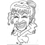 Dibujo para colorear Celiacruz Azucar Dibujo De La Cantante Cubana Celia Cruz Para Pintar Y Colorear