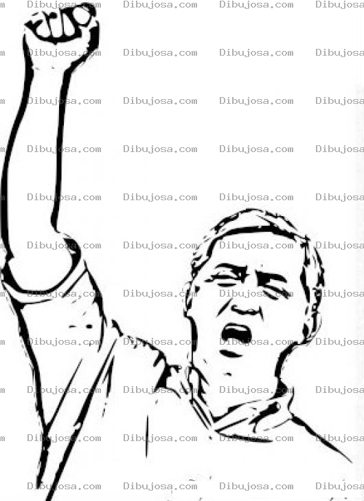 Dibujo para colorear Nuevo Presidente De Guatemala Dibujo Del General Otto Perez Molina Presidente Electo Del Partido Patriota Para Pintar Y Colorear Mano Dura