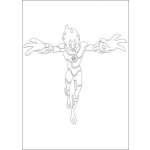 Dibujo para colorear Colorear al moustruo de Fuego de Ben10