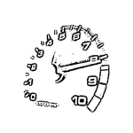 Dibujo para colorear Tacometro Rpm Dibujo De Indicador De Revoluciones Por Minuto Para Pintar Y Colorear