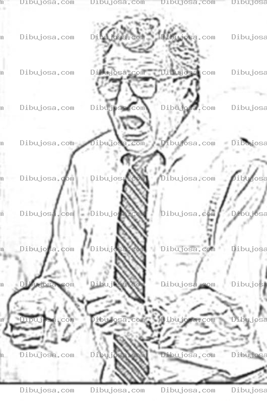 Dibujo para colorear Joe Paterno Dibujo Del Coach Y Entrenador De Football Joepaterno Para Colorear