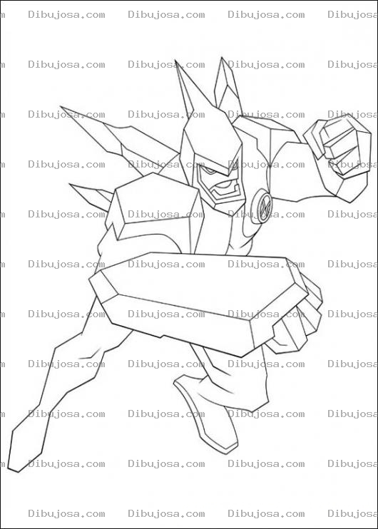 Dibujo para colorear Colorear transformer de Ben Diez