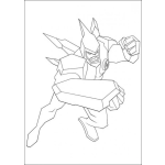 Dibujo para colorear Colorear transformer de Ben Diez