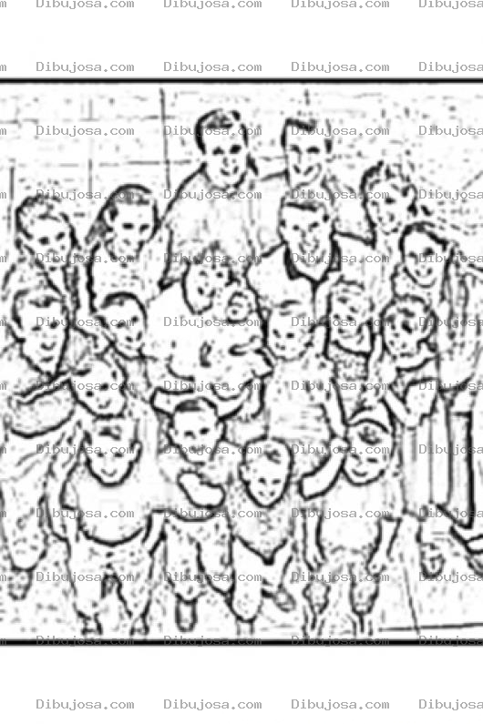 Dibujo para colorear Duggar Family Dibujo De La Familia Mas Numerosa De Los Estados Unidos 20 Hijos Con Papa Y Mama Para Colorear