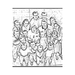 Dibujo para colorear Duggar Family Dibujo De La Familia Mas Numerosa De Los Estados Unidos 20 Hijos Con Papa Y Mama Para Colorear