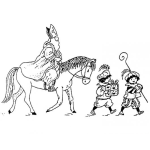 Dibujo para colorear Caballo De Realeza Dibujo De Rey Montando A Caballo Para Pintar Y Colorear