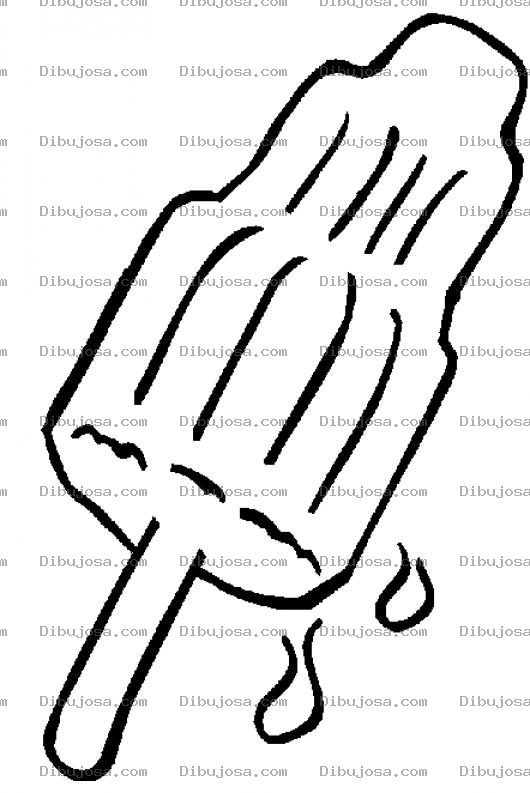Dibujo para colorear Helado De Hielo Para Pintar Y Colorear