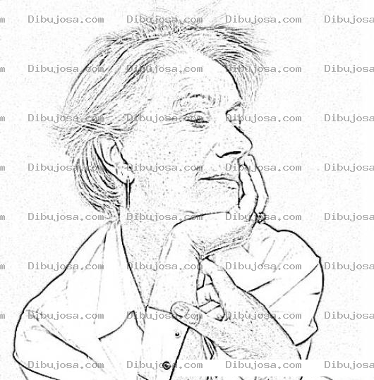 Dibujo para colorear Helen Mirren Dibujo De Helenmirren Para Pintar Y Colorear
