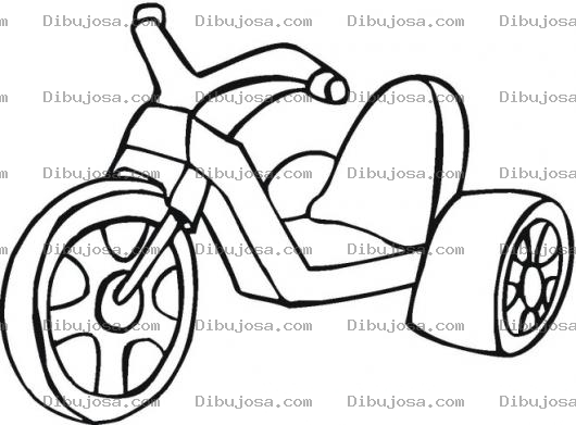 Dibujo para colorear Triciclo Bigwheel Para Pintar Y Colorear