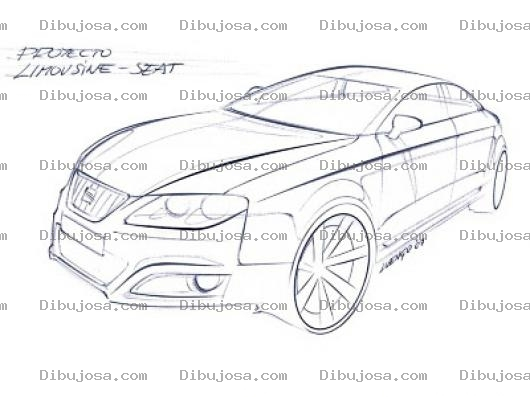 Dibujo para colorear Carro Seat Del Futuro Dibujo De Un Prototipo Seat Para Pintar Y Colorear Seatseat