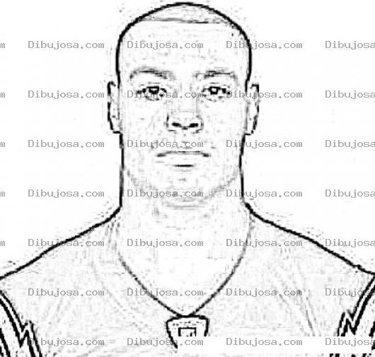 Dibujo para colorear Vincent Jackson Dibujo De Vincentjackson Jugador La NFL Para Pintar Y Colorear A Vicente Jackson