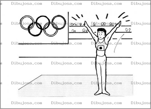 Dibujo para colorear Gimnasia Olimpica Dibujo De Gimnasta En Las Olimpiadas Para Pintar Y Colorear