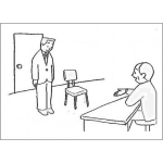 Dibujo para colorear Agencia De Empleo Dibujo De Entrevista De Trabajo Para Pintar Y Colorear Desempleado Buscando Trabajo Deseando Un Empleo Formal