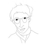 Dibujo para colorear Dibujo De Muchacho Nerd Con Lenter Para Pintar Y Colorear A Un Nerdo