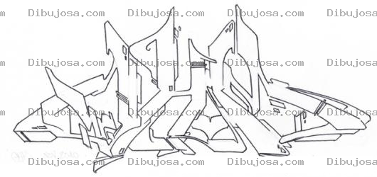 Dibujo para colorear Grafiti De Cholo Para Pintar Y Colorear