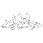Dibujo para colorear Grafiti De Cholo Para Pintar Y Colorear