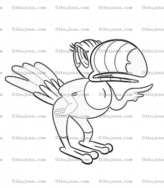 Dibujo para colorear Tucanes Dibujo De Tucan Hembra Para Pintar Y Colorear Tucana Tucancita