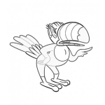 Dibujo para colorear Tucanes Dibujo De Tucan Hembra Para Pintar Y Colorear Tucana Tucancita