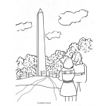 Dibujo para colorear Obelisco Dibujo De La Torre Del Obelisco Para Pintar Y Colorear