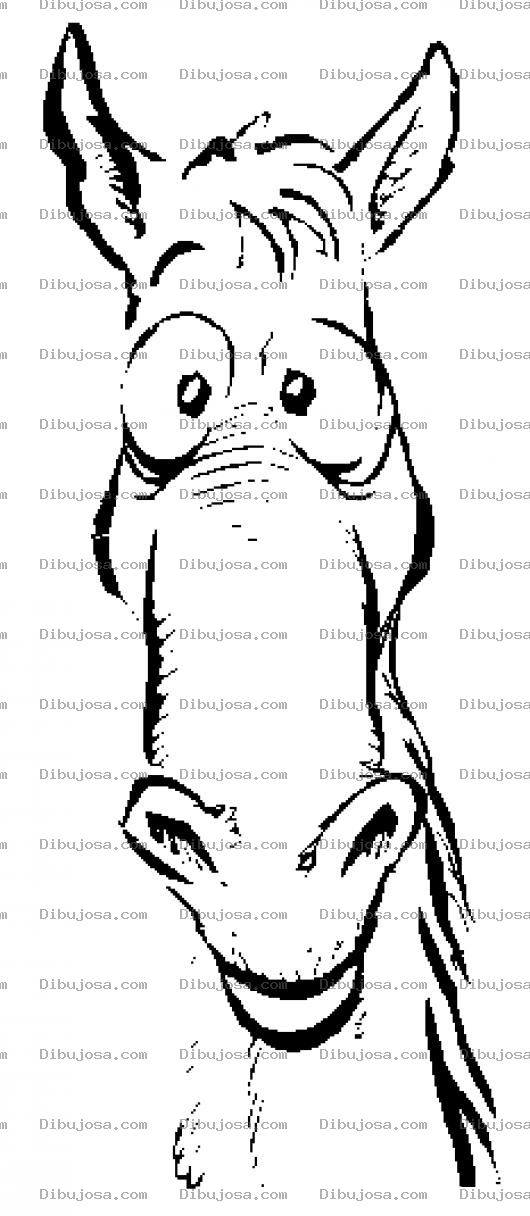 Dibujo para colorear Cara De Caballo Para Pintar Y Colorear