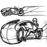 Dibujo para colorear Dibujo De La Moto De Batman Para Pintar Y Colorear