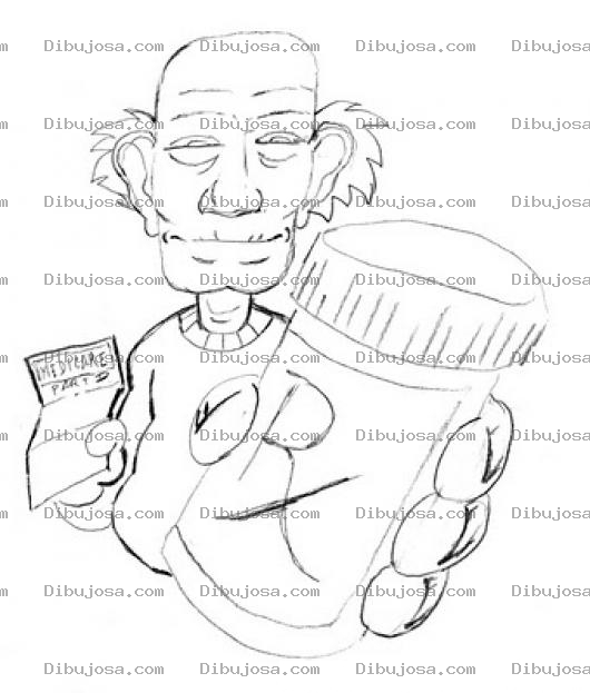 Dibujo para colorear Receta Medica Dibujo De Viejito Con Su Medicina Para Pintar Y Colorear
