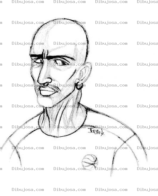 Dibujo para colorear Dibujo De Pelon Con Arete Para Pintar Y Colorear Al Arracadas