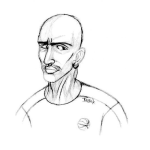Dibujo para colorear Dibujo De Pelon Con Arete Para Pintar Y Colorear Al Arracadas