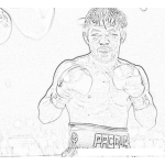 Dibujo para colorear Manny Pacquiao Dibujo De Mannypacquiao Para Pintar Y Colorear Al Boxeador Filipino Emmanuel Dapidran Pacquiao Mani Paquiao Mani Pakiao Paquiau