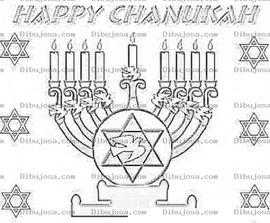 Dibujo para colorear Chanukah Dibujo De Happy Chanukah Para Pintar Y Colorear Chanukahchanukah Chanuca