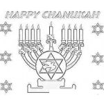 Dibujo para colorear Chanukah Dibujo De Happy Chanukah Para Pintar Y Colorear Chanukahchanukah Chanuca