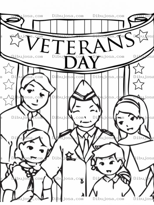 Dibujo para colorear Veterans Day Dibujo De Veteransday Para Pintar Y Colorear El Dia De Los Veteranos De Guerra Del Los Estados Unidos De Norte America