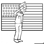 Dibujo para colorear Dibujo Del Dia De Los Veteranos Para Pintar Y Colorear El Diadelosveteranos