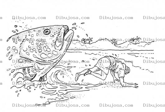 Dibujo para colorear Jonas Liberado Dibujo De Jonas Escupido Por El Gran Pez Para Pintar Y Colorear