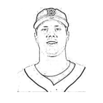 Dibujo para colorear Papelbon Jonathan Baseball Dibujo De Jonatan Papelbond Jugador De Beisbol Para Pintar Y Colorear