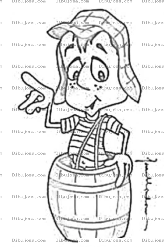 Dibujo para colorear Dibujo Del Chavo Del 8 Para Pintar Y Colorear Al Chavito Del Ocho Chavodel8