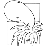 Dibujo para colorear El Salto De La Ballena Dibujo De Ballena Saltando En El Agua Para Pintar Y Colorear