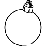 Dibujo para colorear Adornos De Navidad Dibujo Para Colorear Una Bombita De Navidad Para Colgar En El Arbol