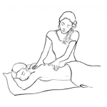 Dibujo para colorear Masajes A Domicilio Dibujo De Mujer Masajista Para Pintar Y Colorear Masajeadora De SPA Experta En Masajes De Relajacion