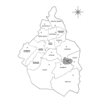 Dibujo para colorear Dibujo Del Mapa Del Distrito Federal De Mexico Para Imprimir Pintar Y Colorear Gratis El Mapa Del DF De Mexico