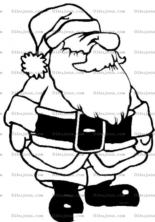 Dibujo para colorear Colorear A Santa Claus