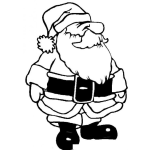 Dibujo para colorear Colorear A Santa Claus