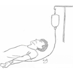 Dibujo para colorear Suero Intravenoso Dibujo De Hombre Ensuerado Para Pintar Y Colorear