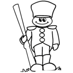 Dibujo para colorear Dibujo De Soldado Con Escopeta Para Pintar Y Colorear