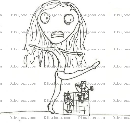 Dibujo para colorear Dibujo De Perros Ladrandole A Una Bailarina Para Pintar Y Colorear Perritos De Valetista