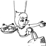 Dibujo para colorear Dibujo De Caperusita Roja Del Cine Para Pintar Y Colorear A Buza Caperuza